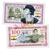 Coco Chanel 100 Cent Francs UNCB banknote by UNCB on MYNTED