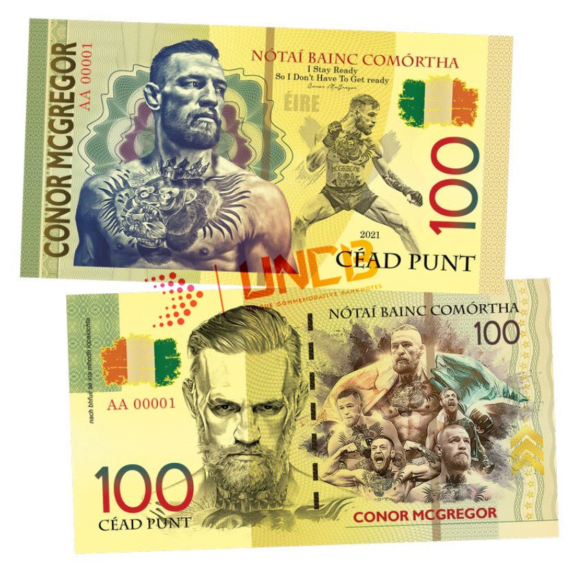 Conor McGregor 100 Pounds UNCB banknote by UNCB on MYNTED