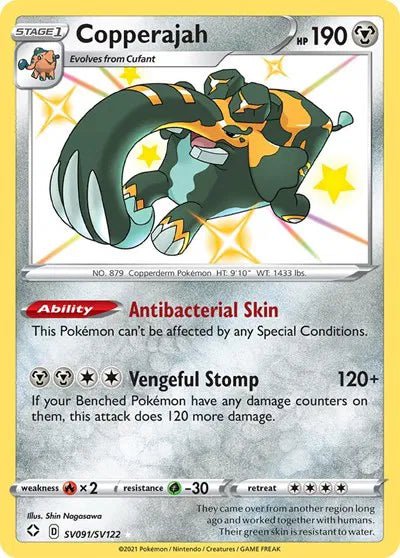 Copperajah SV091/SV122 - Shining Fates: Shiny Vault - Shiny Holo Rare by Light Collectibles on MYNTED