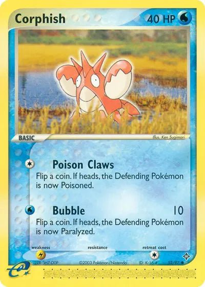 Corphish (52) EX Dragon Common • 52 Normal by Marnie’s TCG on MYNTED