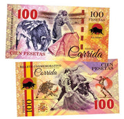 Corrida 100 Cien Pesetas UNCB banknote by UNCB on MYNTED