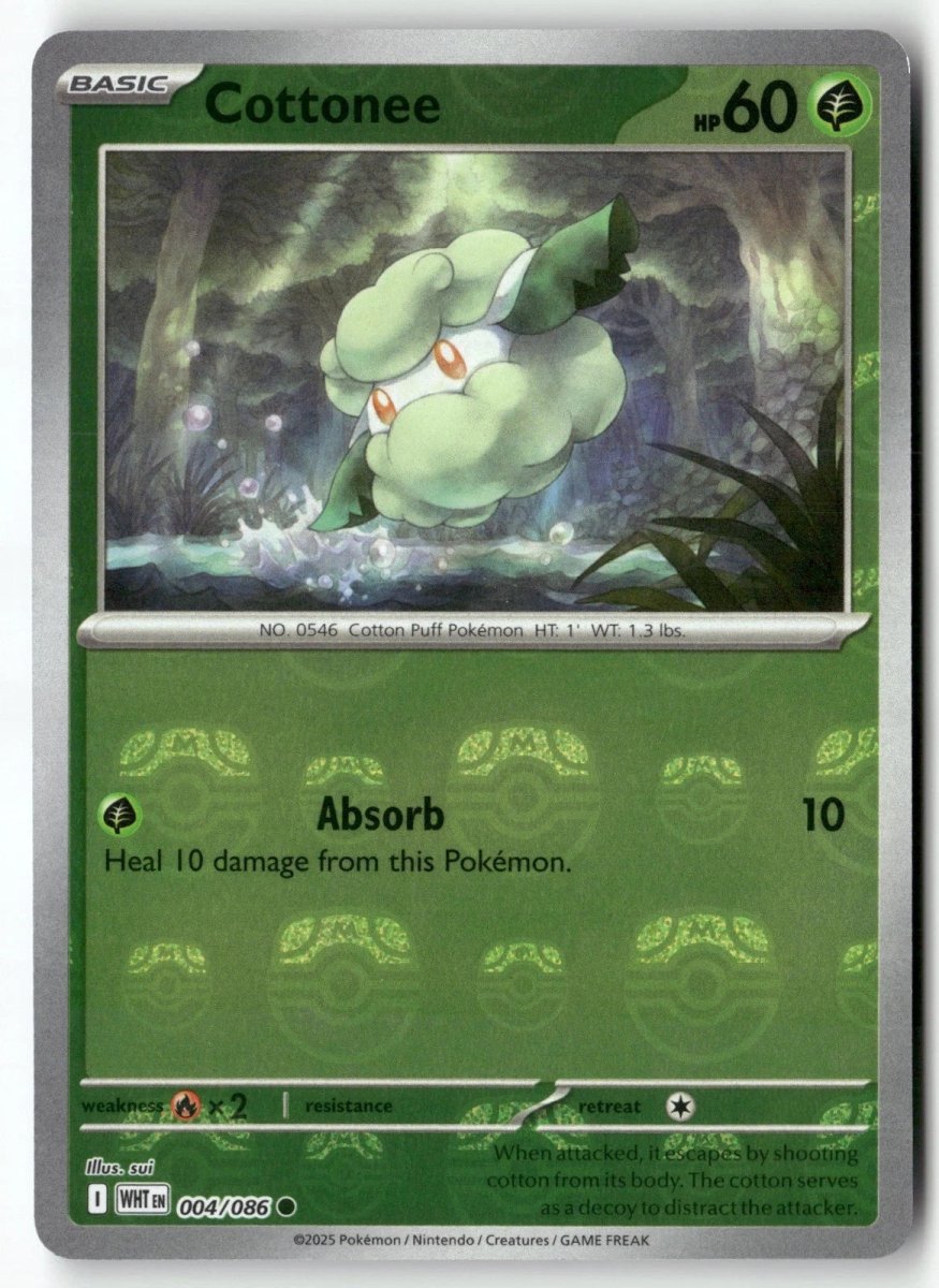 Cottonee - 004/086 (Master Ball Pattern) - SV: White Flare (WHT) by SAFAQATI on MYNTED