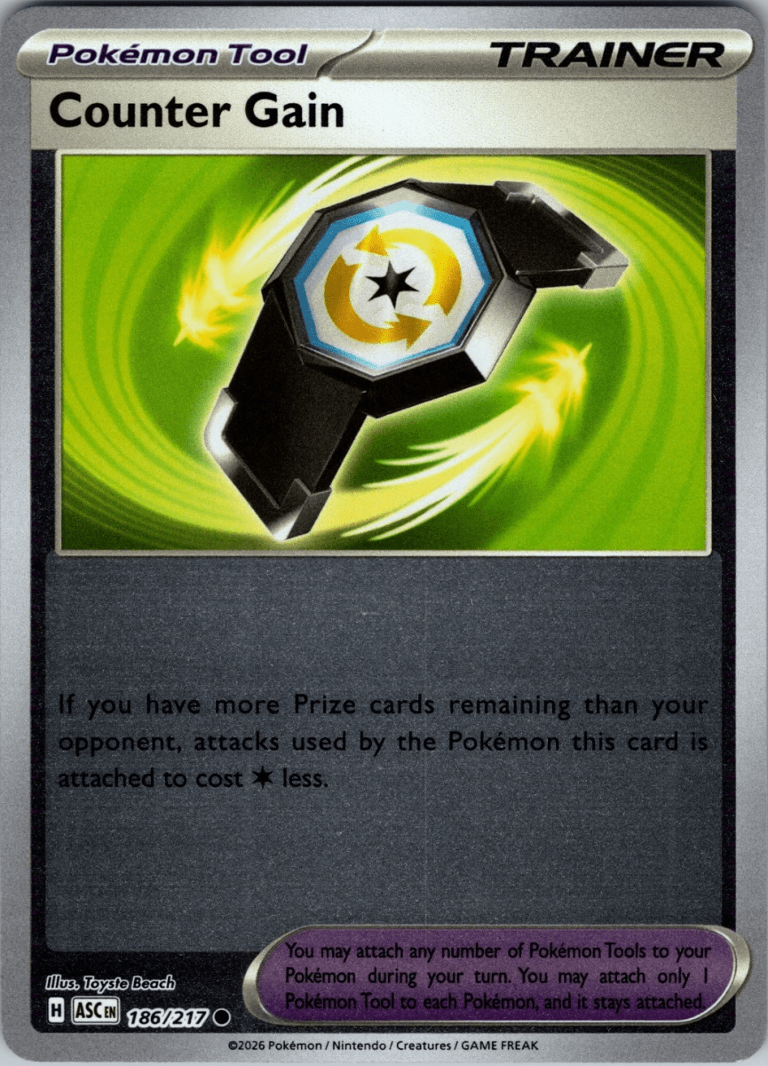 Counter Gain - 186/217 (Reverse Holo) - ME: Ascended Heroes (ASC) by SAFAQATI on MYNTED