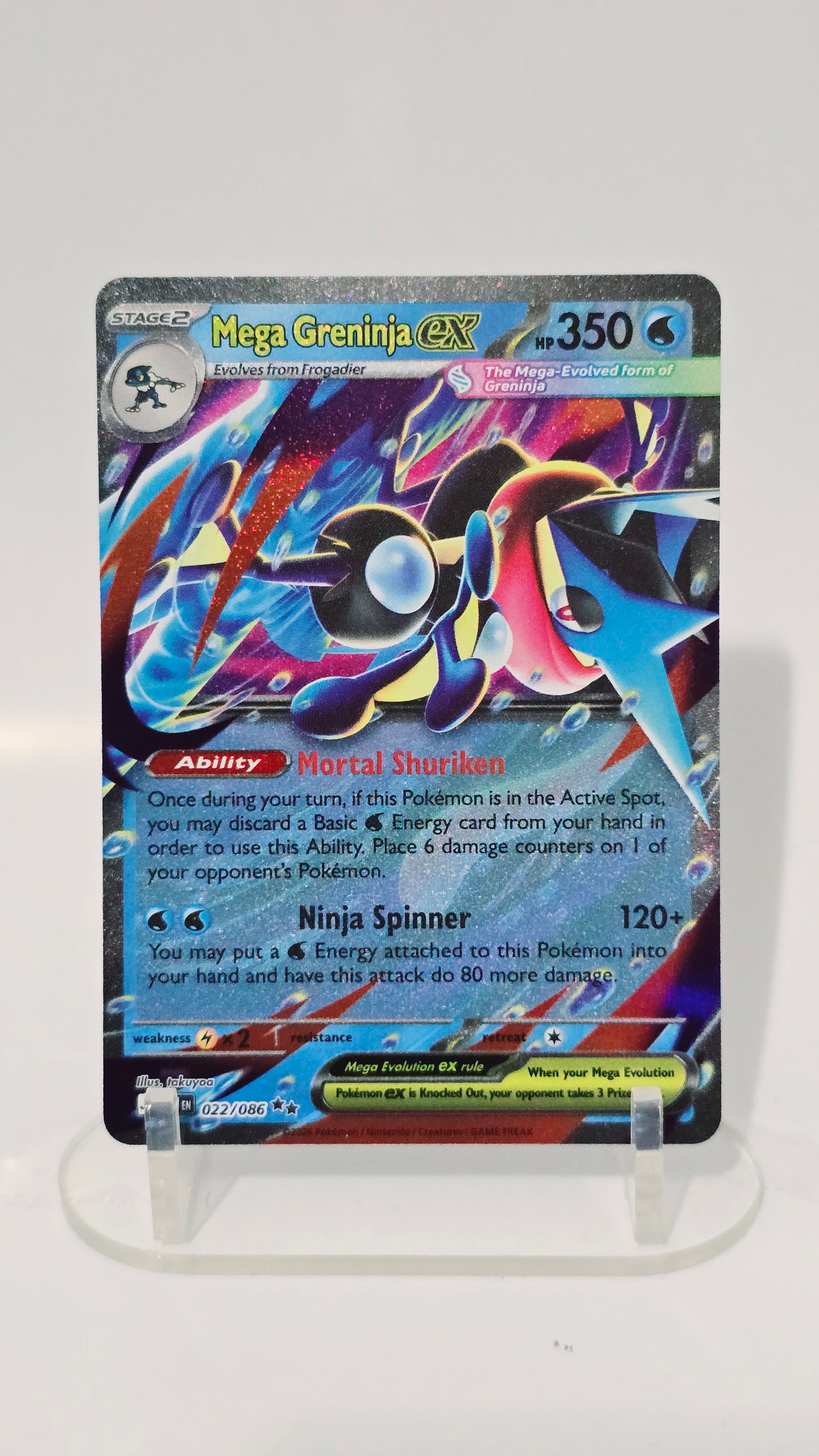 Mega Greninja ex - Chaos Rising - DR 022/086 - English