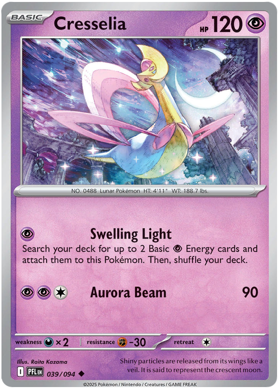 Cresselia 039/094 Uncommon | Mega Evolution – Phantasmal Flames by Worth the XP on MYNTED