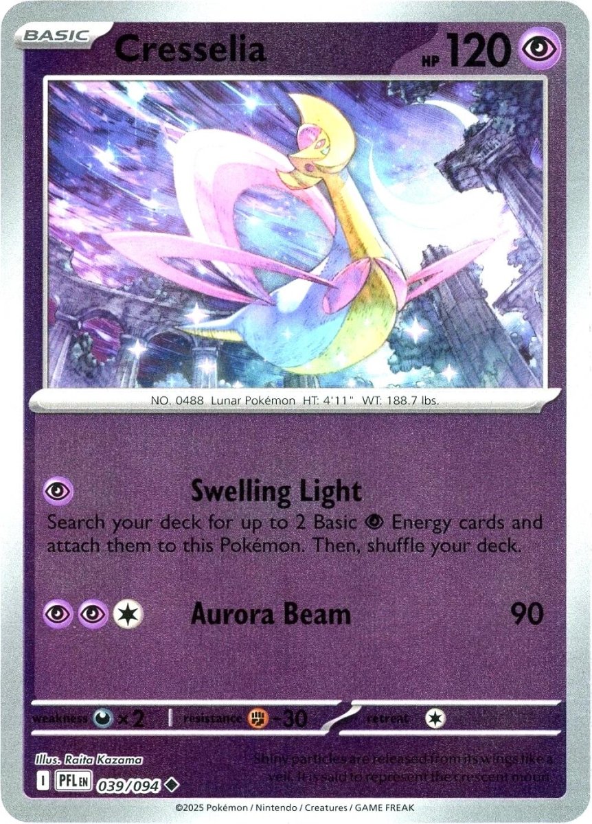 Cresselia [Reverse Holo] 39 Pokemon Phantasmal Flames by Moe‘s Vault on MYNTED