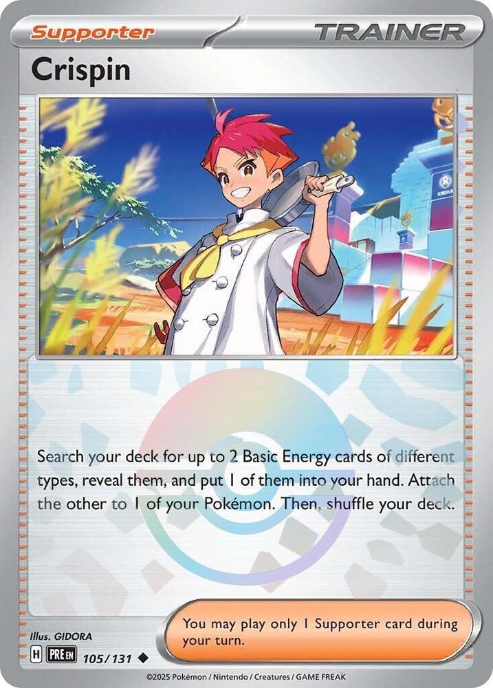 Crispin - 105/131 (Poke Ball Pattern) - SV: Prismatic Evolutions (PRE) by SAFAQATI on MYNTED
