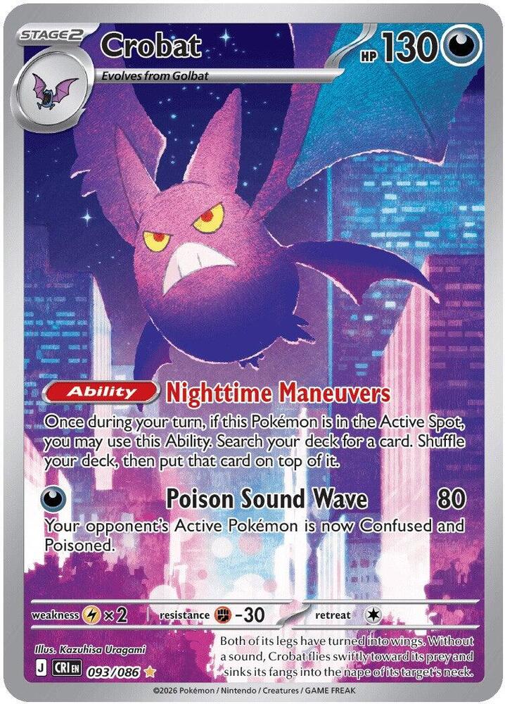 Crobat - 093/086 - ME04: Chaos Rising (CRI) by SAFAQATI on MYNTED