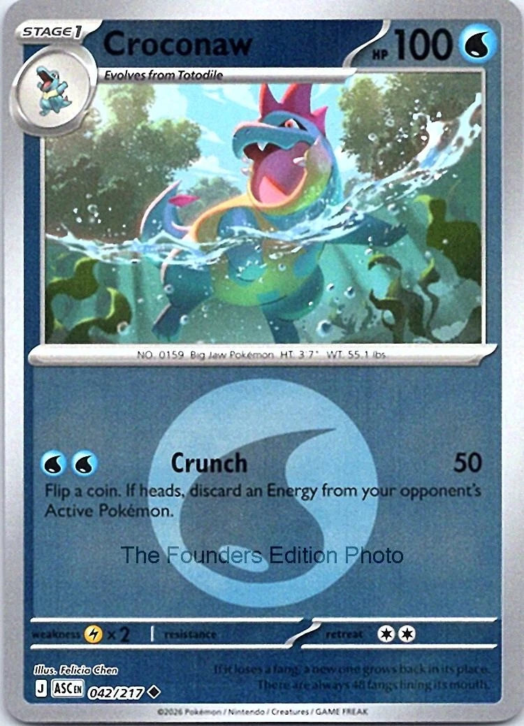 Croconaw - 042/217 (Energy Symbol Pattern) - ME: Ascended Heroes (ASC) by SAFAQATI on MYNTED