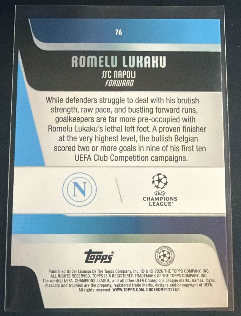 2025-26 Topps UEFA Champions League Romelu Lukaku #76 /75