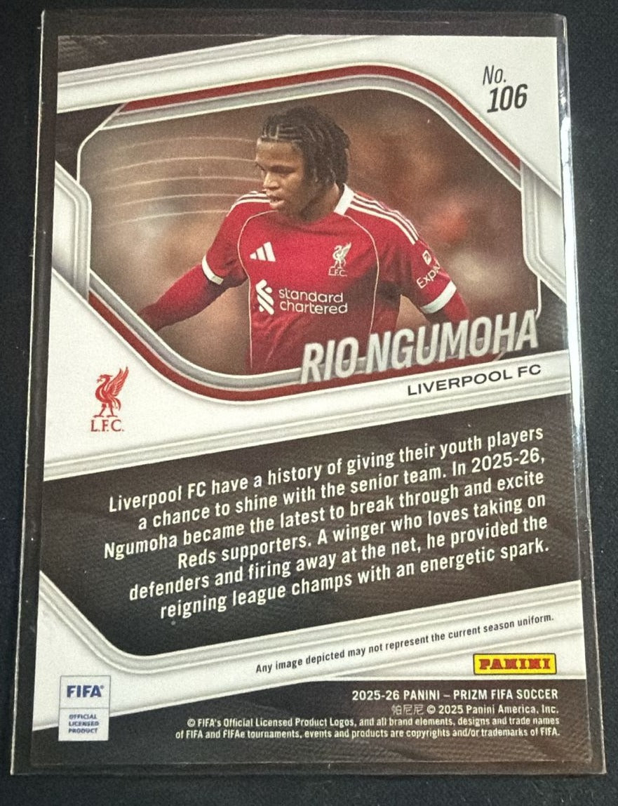 2025-26 Panini Prizm FIFA Rio Ngumoha #106