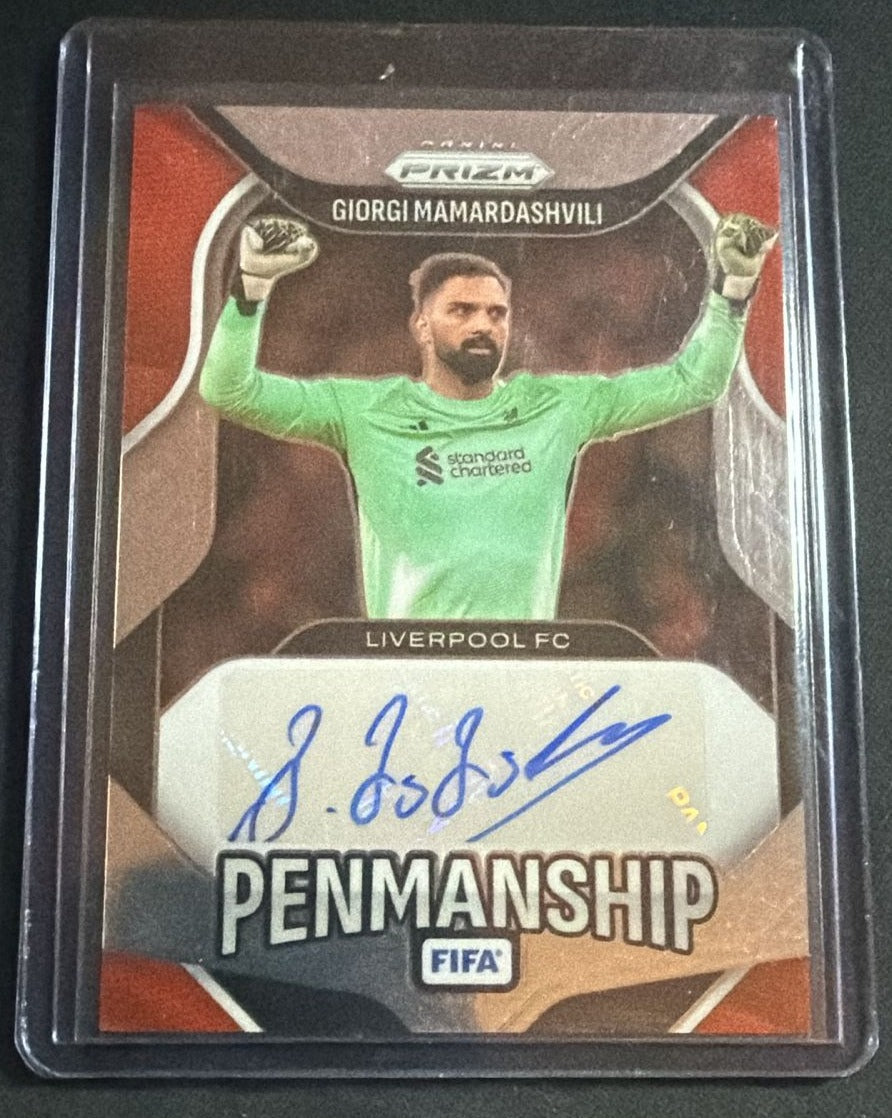 2025-26 Panini Prizm FIFA Giorgi Mamardashvili #P-GM Penmanship