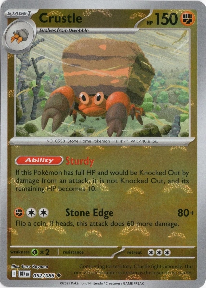 Crustle - 052/086 (Poke Ball Pattern) - SV: Black Bolt (BLK) by SAFAQATI on MYNTED