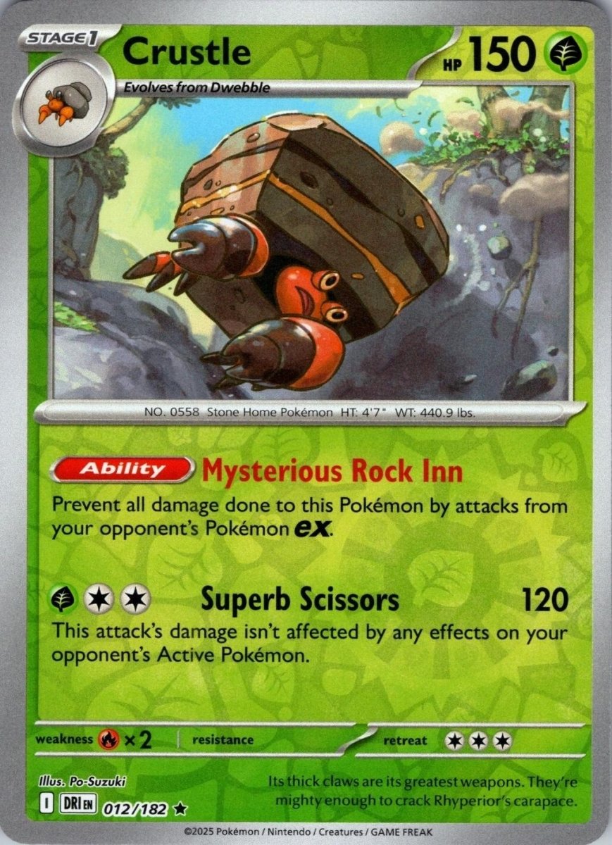Crustle [Reverse Holo] 12 Pokemon Destined Rivals by Moe‘s Vault on MYNTED