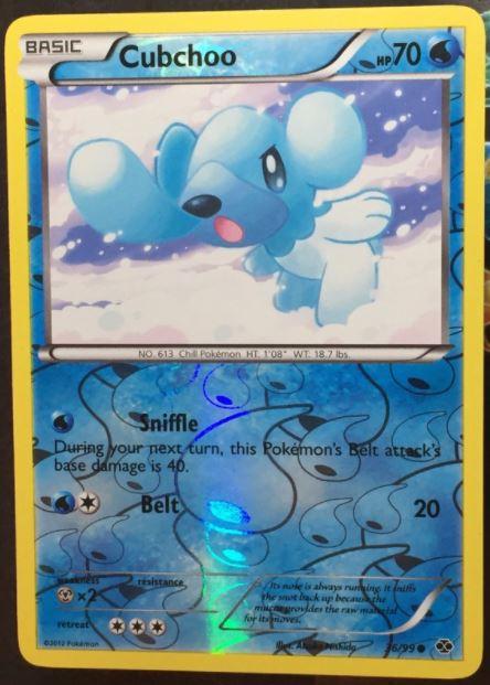Cubchoo [Reverse Holo] 36 Pokemon Next Destinies by Shaibz TCG on MYNTED