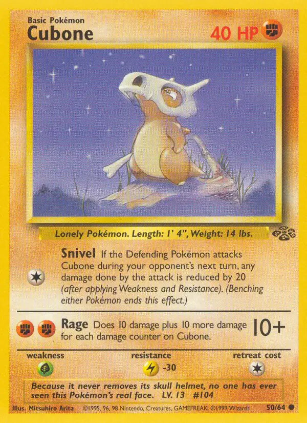 Cubone - 50/64 - Jungle (Unlimited) - MP