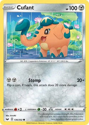 Cufant (Reverse Holofoil) Sword & Shield Base Set Common 136/202 by PokeSource on MYNTED