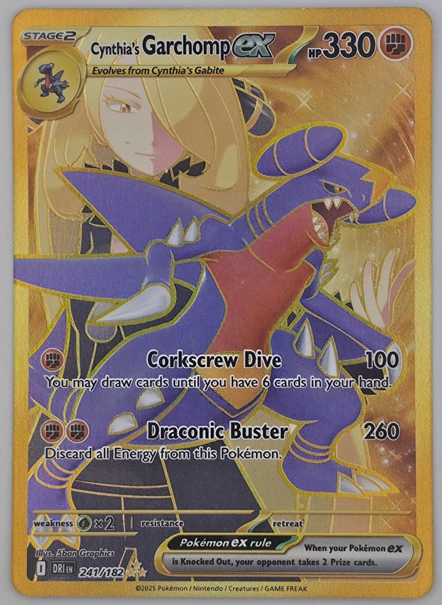 Cynthia's Garchomp ex - 241/182 - SV10: Destined Rivals (DRI) by Poké Dubai on MYNTED