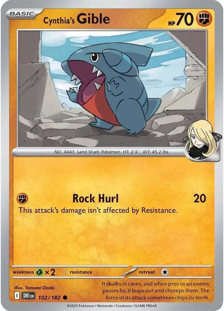 Cynthia's Gible - 102/182 - Normal by The Archive Stop on MYNTED
