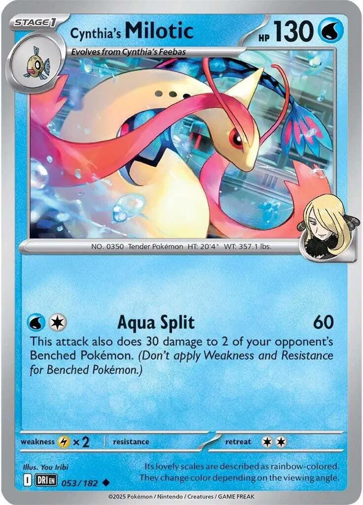 Cynthia's Milotic 053 - Destined Rivals by PokéPW on MYNTED