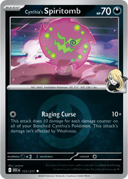 Cynthia's Spiritomb - 133/217 (Energy Symbol Pattern) Ascended Heroes Uncommon • 133/217 Reverse Holofoil by Shark Pop Culture on MYNTED