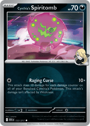 Cynthia's Spiritomb - 133/217 (Poke Ball) Ascended Heroes Uncommon 133/217 by Shark Pop Culture on MYNTED