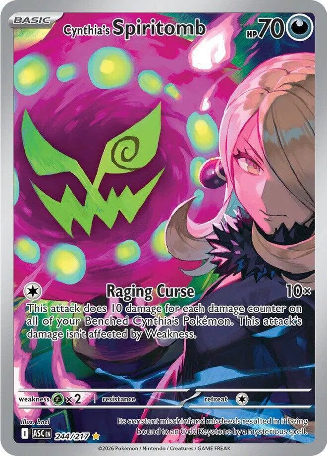 Cynthia's Spiritomb 244/217 (Ascended Heroes) by Nekohime TCG on MYNTED