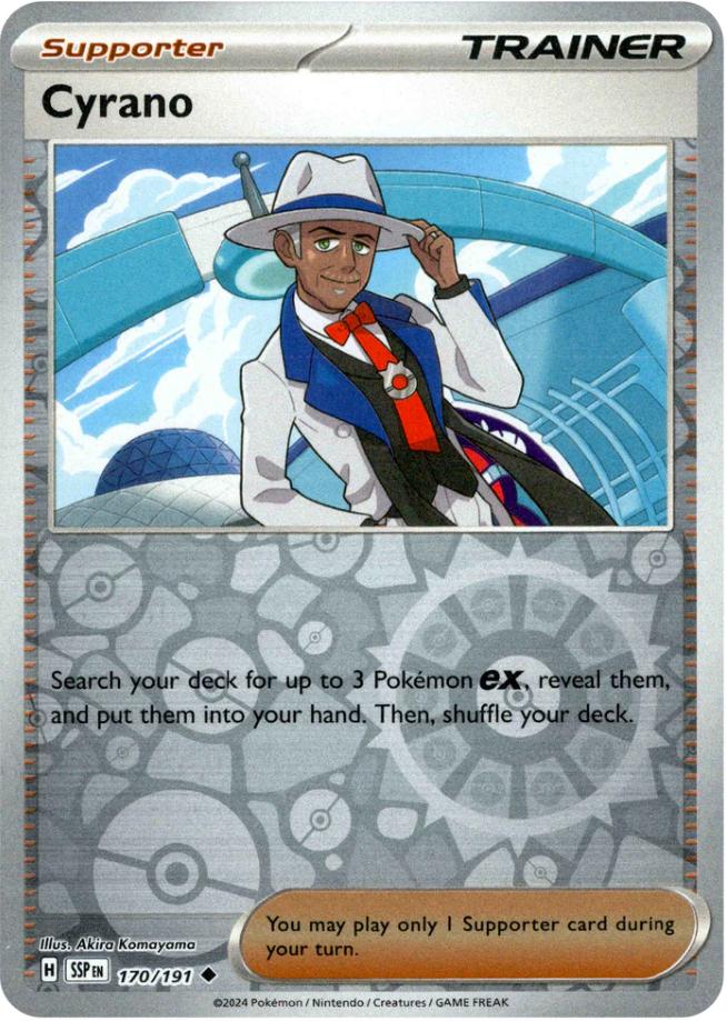 Cyrano [Reverse Holo] 170 Pokemon Surging Sparks by Moe‘s Vault on MYNTED