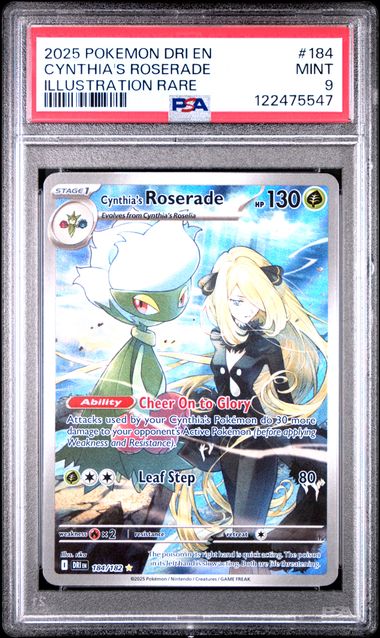 PSA 9 Cynthia's Roserade Illustration Rare