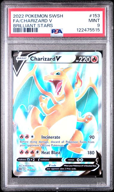 PSA 9 Charizard V Full Art