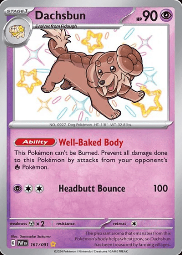 Dachsbun (Shiny Rare) 161/091 - Paldean Fates by shad0wknightTCG on MYNTED