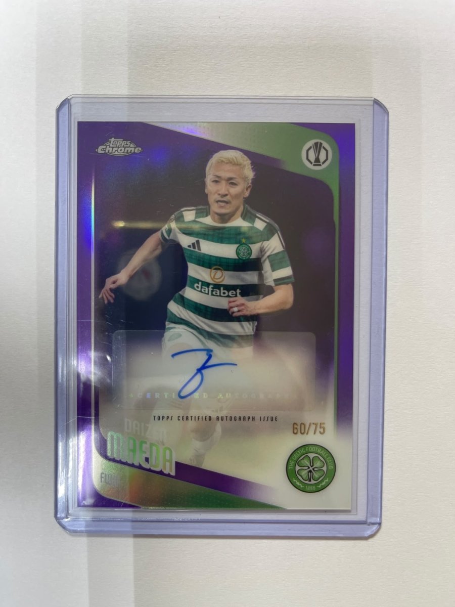 Daizen Maeda Auto /75 - 25-26 Topps Chrome UEFA Club Competitions by Card Market Ahuy on MYNTED