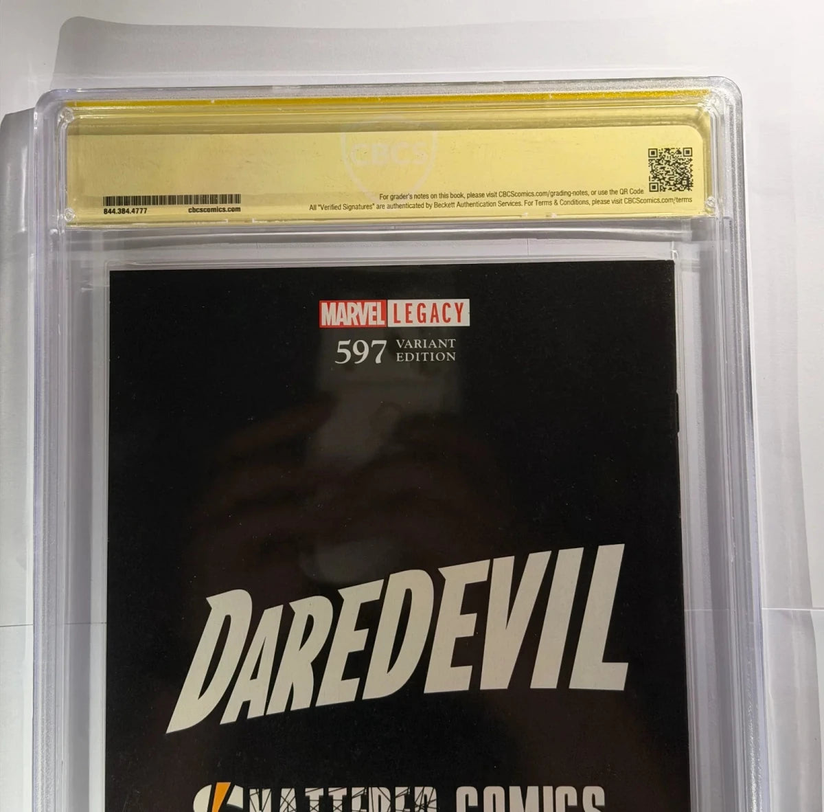 Daredevil 597 shattered comic exclusive graded and signed by Frank miller by DXB COMICS on MYNTED