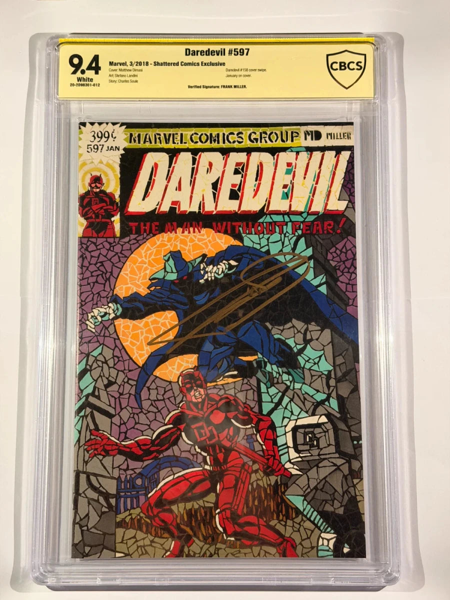 Daredevil 597 shattered comic exclusive graded and signed by Frank miller by DXB COMICS on MYNTED