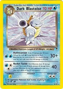 Dark Blastoise (WotC Legendary Collection) Deck Exclusives Rare • 004/110 Normal by Marnie’s TCG on MYNTED