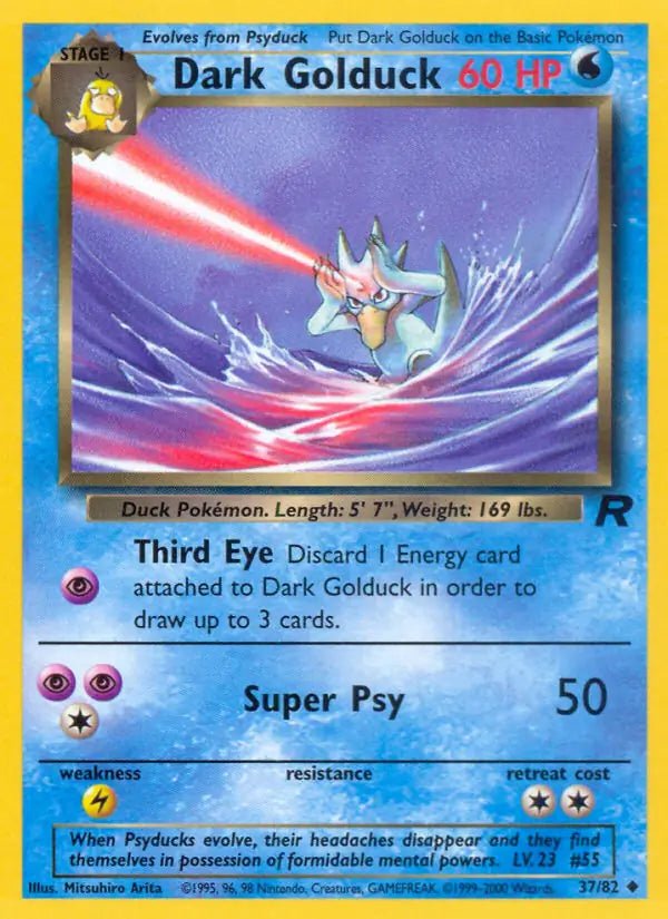 Dark Golduck Team Rocket Uncommon • 37 Unlimited by Marnie’s TCG on MYNTED