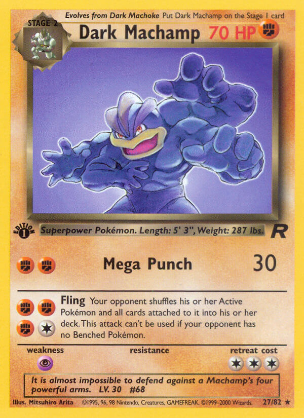 Dark Machamp (1st edition) - Team Rocket