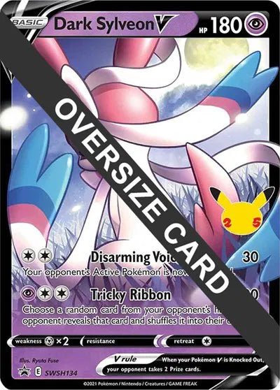 Dark Sylveon V - SWSH134 - Jumbo Card by The Archive Stop on MYNTED