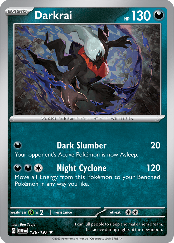 Darkrai (Cosmo Holo) by Shaibz TCG on MYNTED