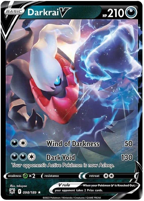 Darkrai V - 098/189 - Pokemon Astral Radiance Sword & Shield Ultra Rare Card NM by Falconloot on MYNTED