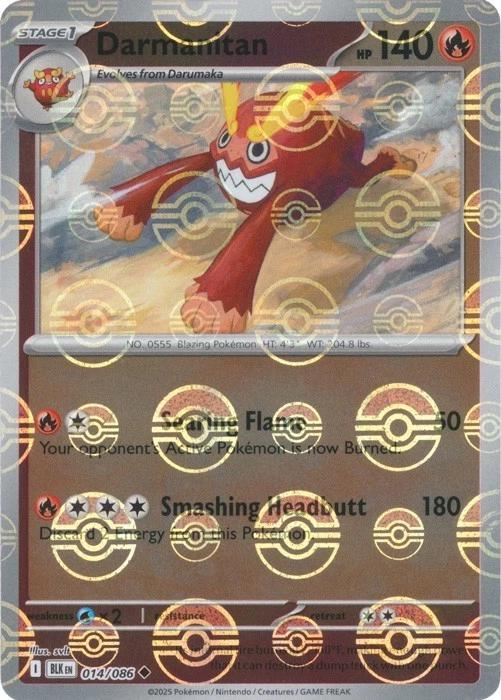Darmanitan - 014/086 (Poke Ball Pattern) - SV: Black Bolt (BLK) by SAFAQATI on MYNTED