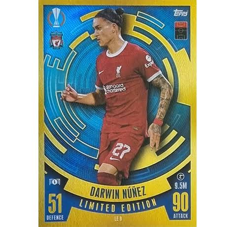 Darwin Nunez Limited Edition Card  LE 9 by Cards Corner on MYNTED