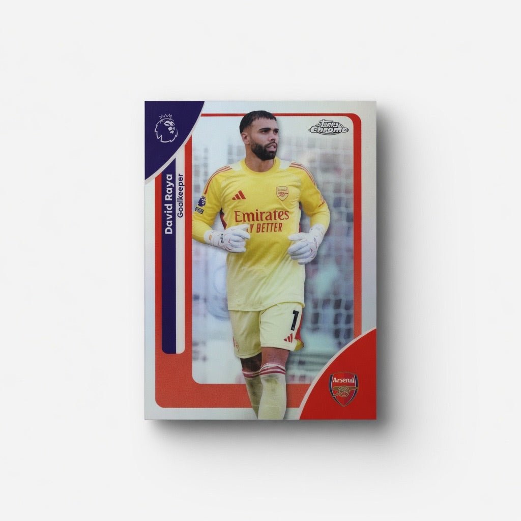 David Raya Refractor — 2026 Topps Chrome Premier League — Arsenal by KitRoom Cards on MYNTED