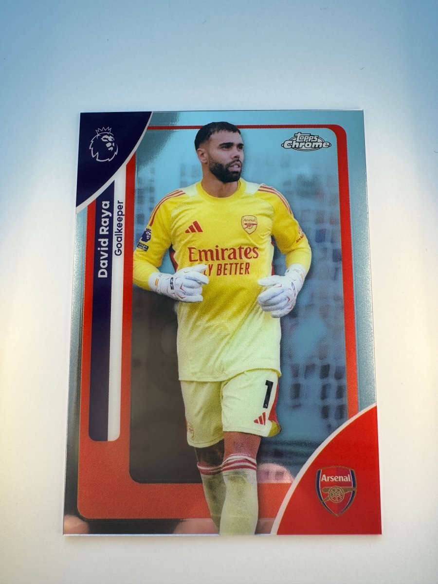 David Raya Refractor — 2026 Topps Chrome Premier League — Arsenal by KitRoom Cards on MYNTED