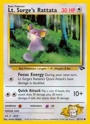 Lt. Surge's Rattata 85/132 - Gym Challenge