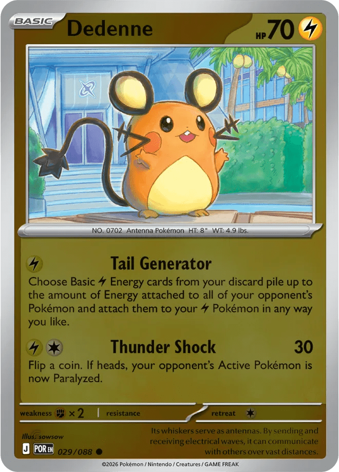 Dedenne 029 Rev Holo - Perfect Order by PokéPW on MYNTED