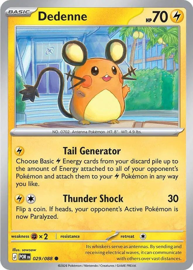 Dedenne Perfect Order Common • 029/088 Normal by Pokezero on MYNTED