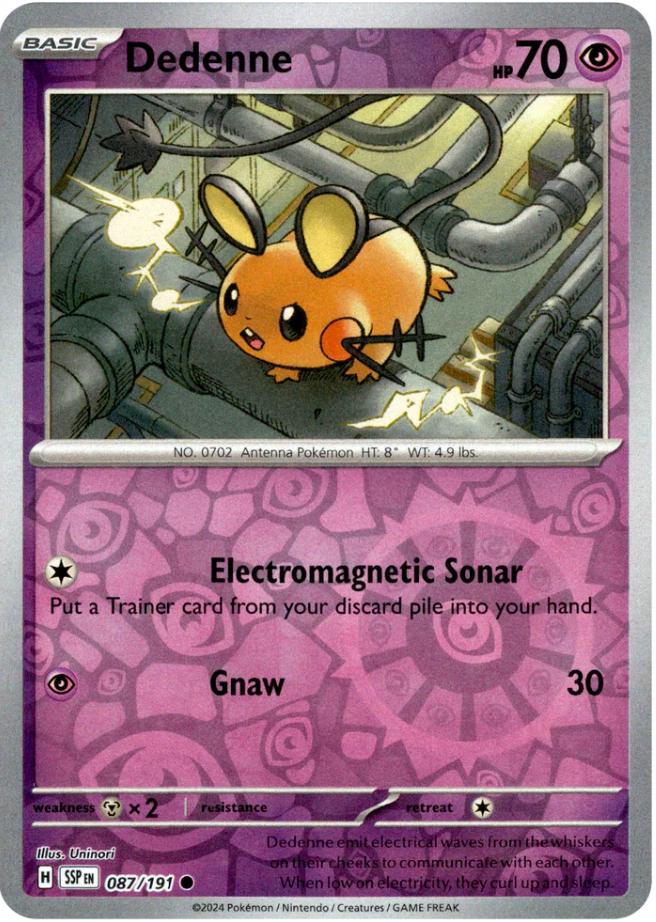 Dedenne [Reverse Holo] 87 Pokemon Surging Sparks by Moe‘s Vault on MYNTED