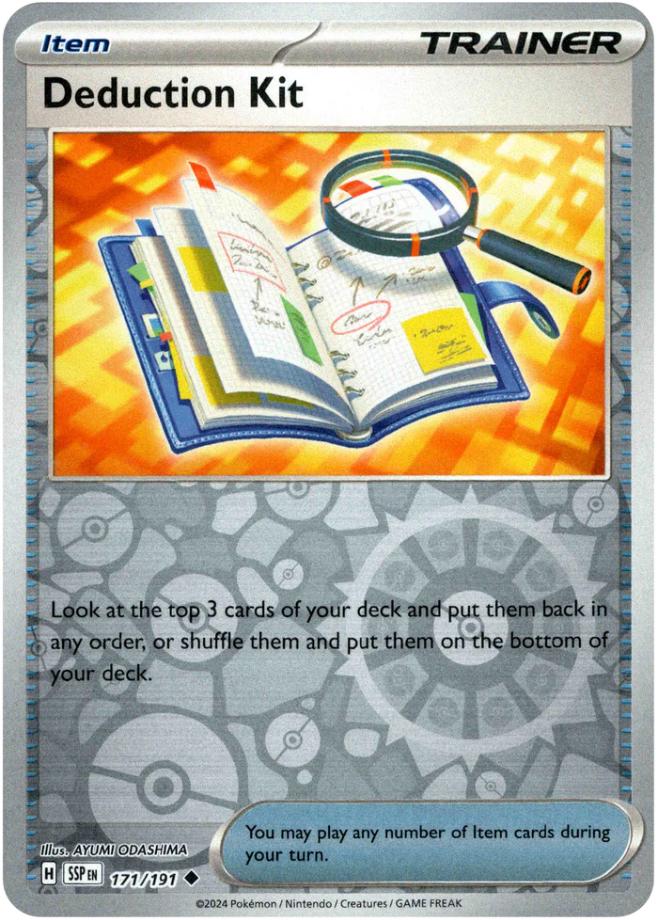 Deduction Kit [Reverse Holo] 171 Pokemon Surging Sparks by Moe‘s Vault on MYNTED
