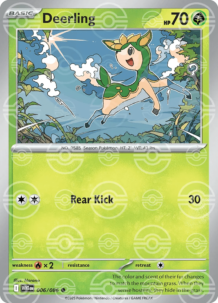 Deerling (Poke Ball Pattern) 006/086 (White Flare) by Fsalshmasi TCG on MYNTED